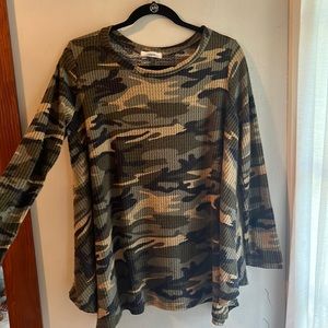 Waffle Camo Sweater